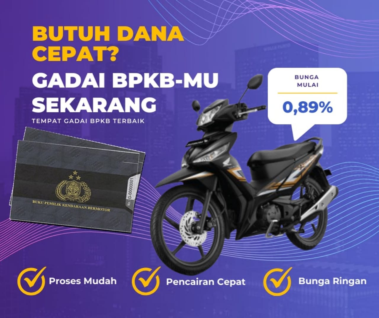 Kredit Jaminan Bpkb Motor Honda Suprax125 Fi Dapat Dana Berapa? Seperti Ini Simulasinya
